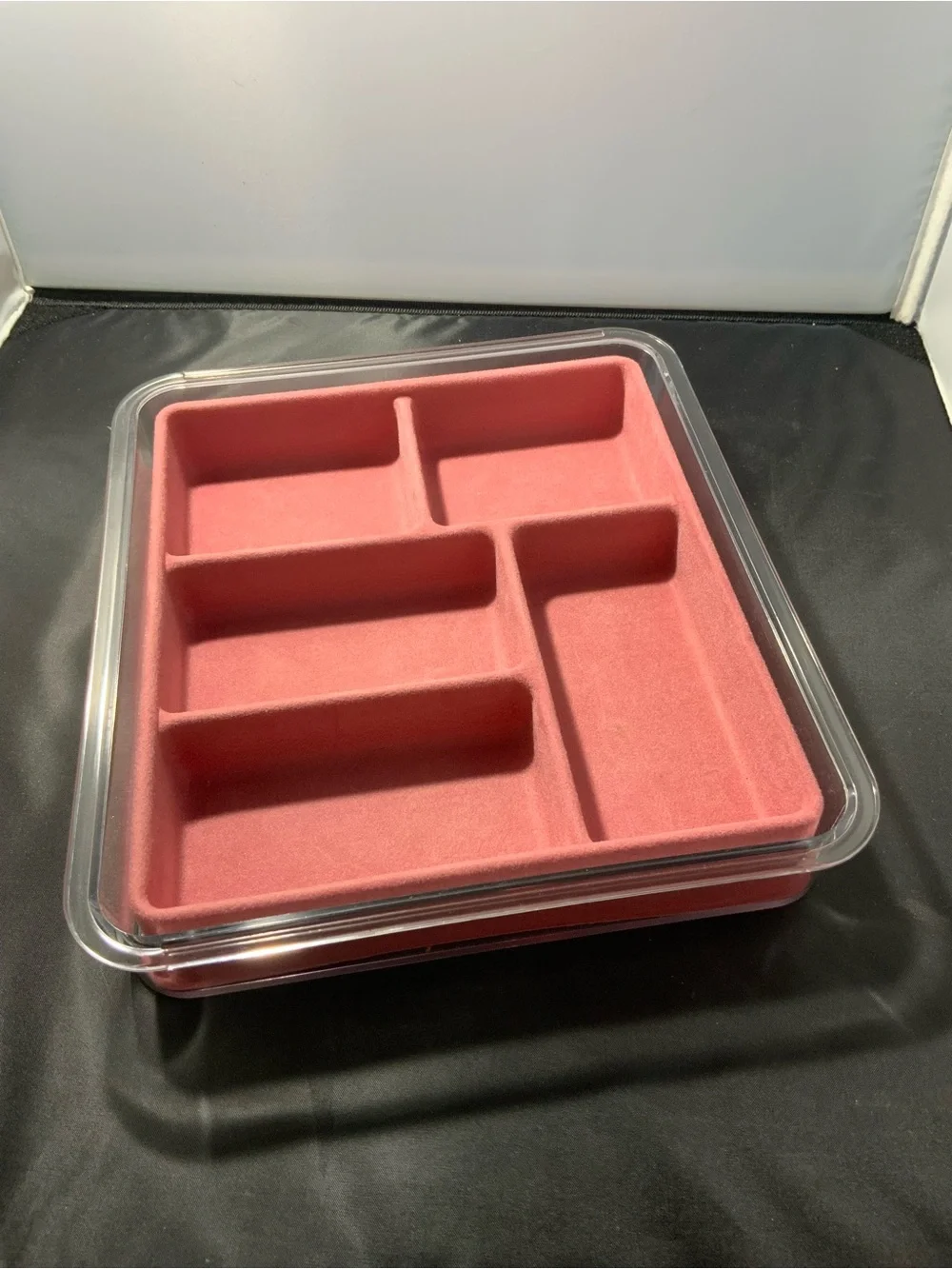 Set of 3 Plastic Stackable Jewelry Organizers - Vintage